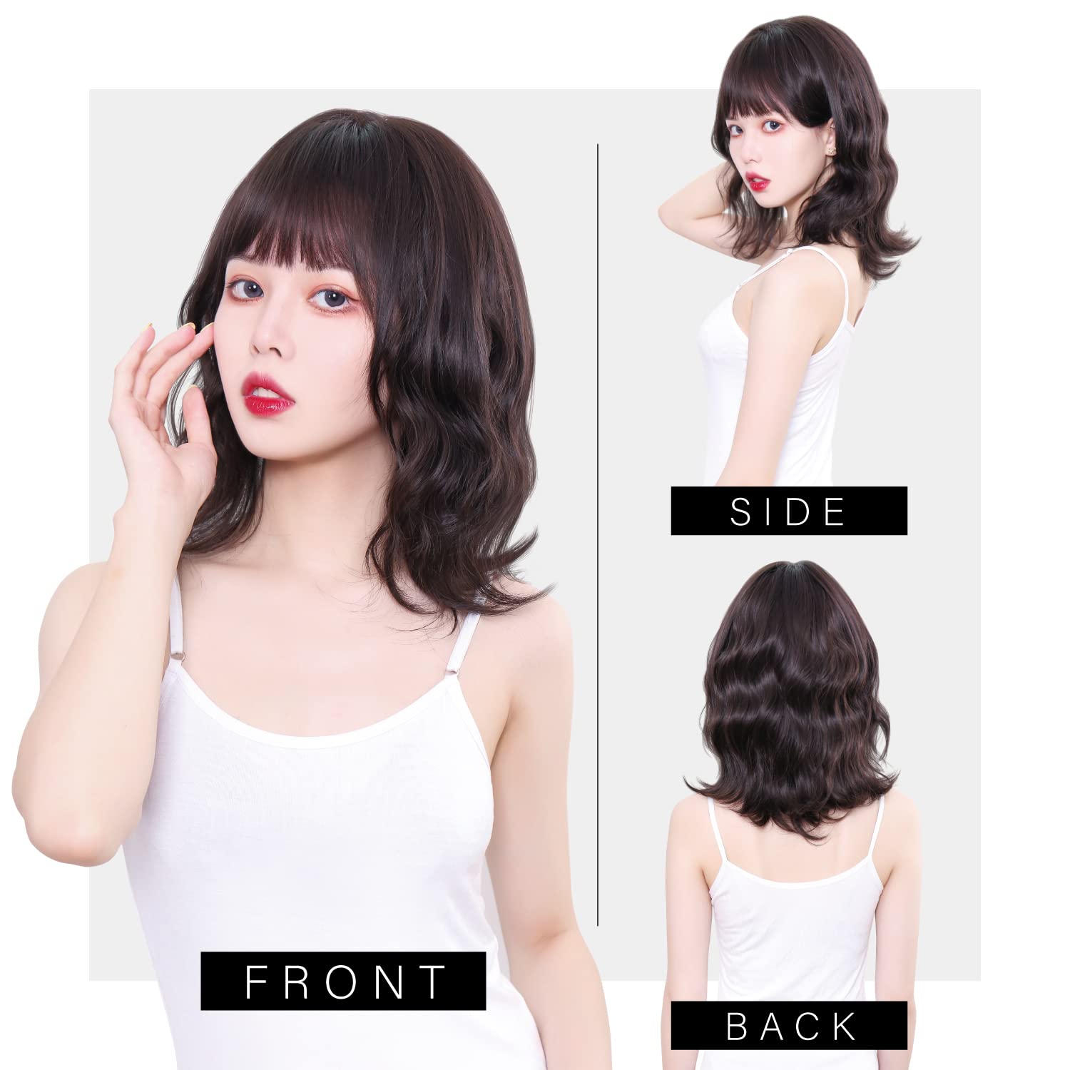 トゥデイフルウィッグ♡ Amazon.co.jp: TefuRe ウィッグ ショート ボブ フルウイッグ